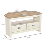 Mueble de TV de 37.5" con cajones y almacenamiento para televisores de 50"