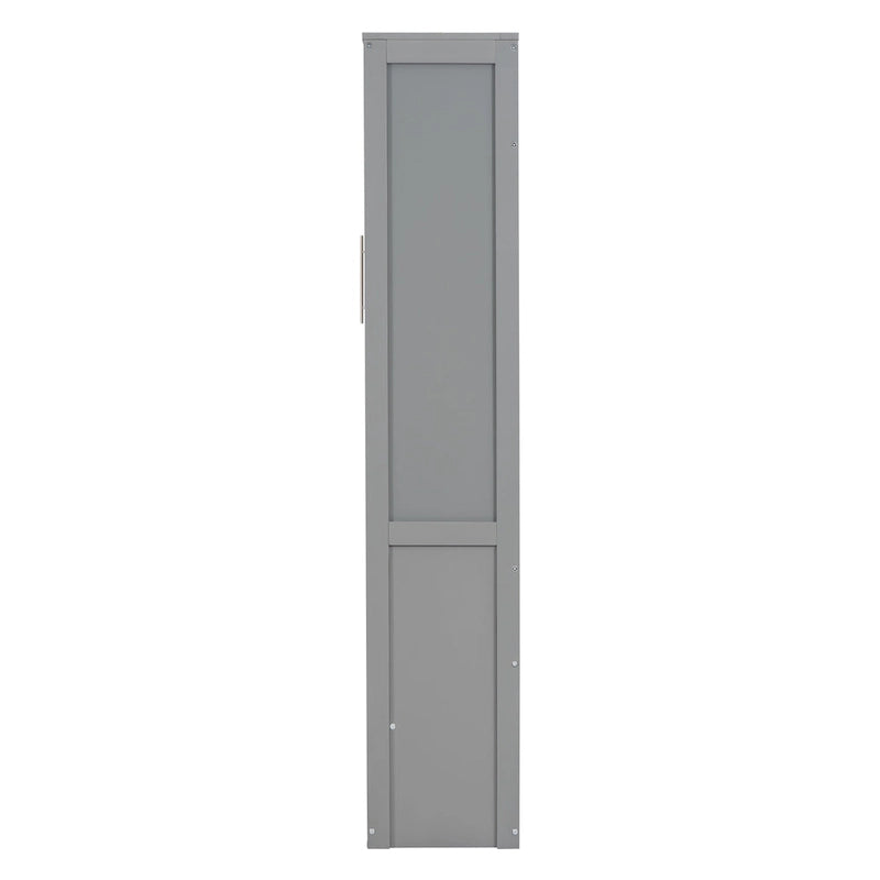 Cama Murphy de pared de tamaño completo con estantes