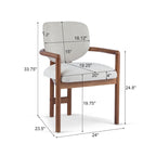 Sillas de comedor con brazos Harper