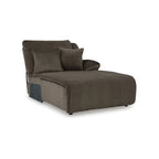 Sofá Seccional Reclinable de 6 Piezas con Chaise, Café, de Lujo