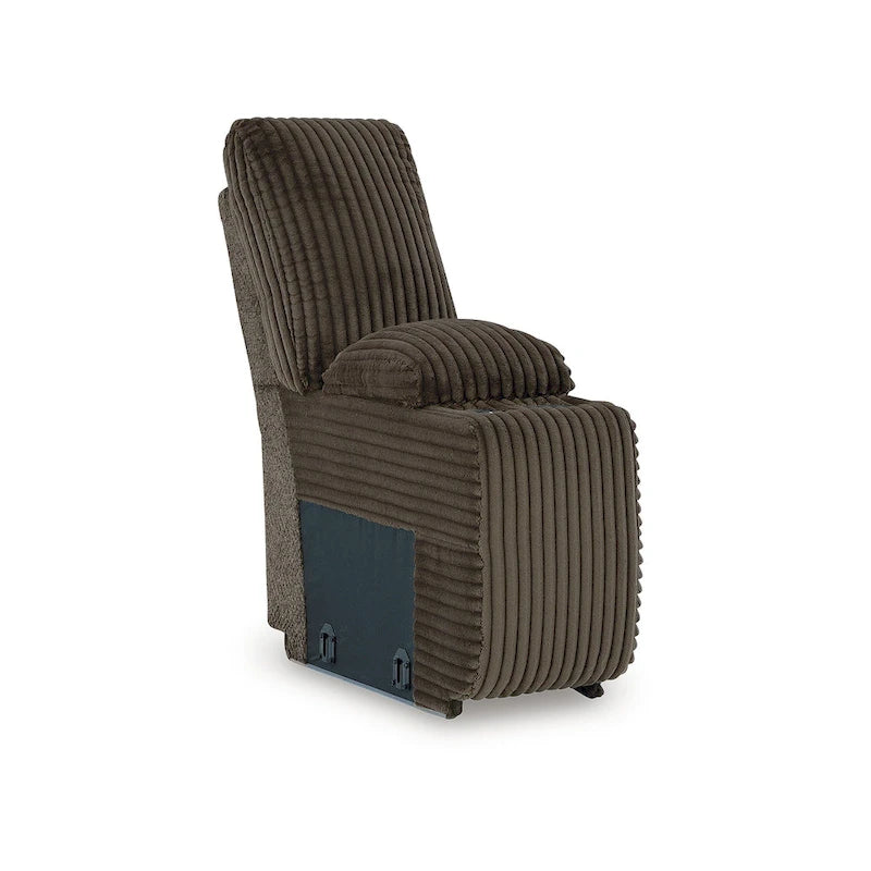 Sofá Seccional Reclinable de 6 Piezas con Chaise, Café, de Lujo