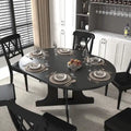 Mesa de comedor redonda moderna con tapa extensible y base en X para cenas familiares, espacios pequeños y estilismo multiambiente