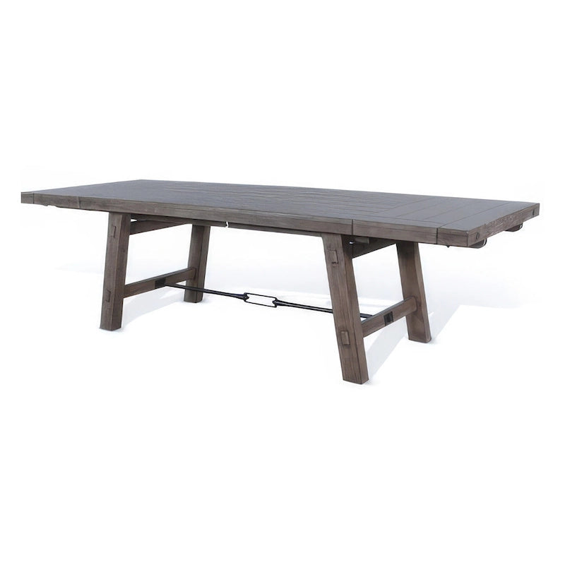 Mesa de comedor extensible de caoba marrón claro