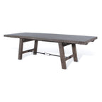 Mesa de comedor extensible de caoba marrón claro