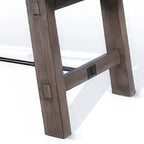 Mesa de comedor extensible de caoba marrón claro