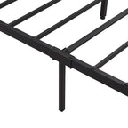 Cama de Plataforma King Size de Metal con Cabecero de Madera, Cajones y Luces LED