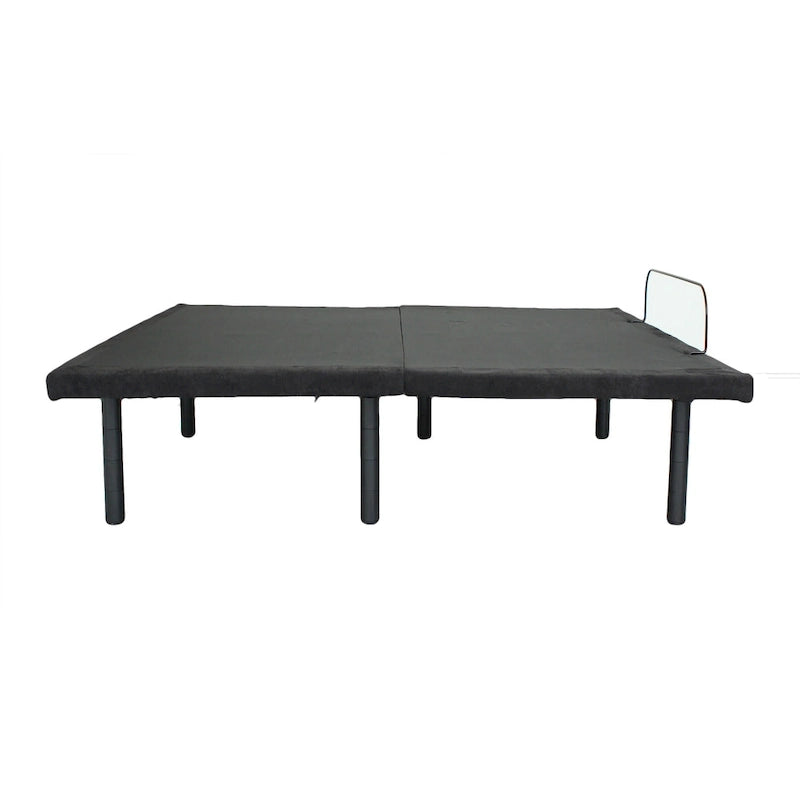 Base de cama eléctrica ajustable tamaño Queen negra antigua con control remoto