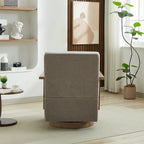 30.31 Sillón giratorio decorativo tapizado de mezcla de lino