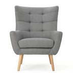 Sillón Orejero Alto Gris de 32,5"