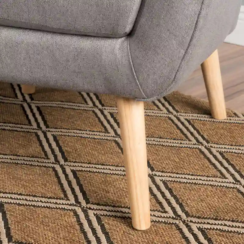 Sillón Orejero Alto Gris de 32,5"