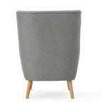 Sillón Orejero Alto Gris de 32,5"