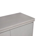 Aparador clásico de madera con moldura de cuentas – Elegante gabinete de almacenamiento para comedor o sala de estar