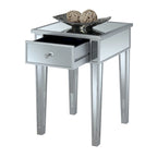 Mesa auxiliar con espejo Gold Coast de 1 cajón