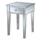 Mesa auxiliar con espejo Gold Coast de 1 cajón