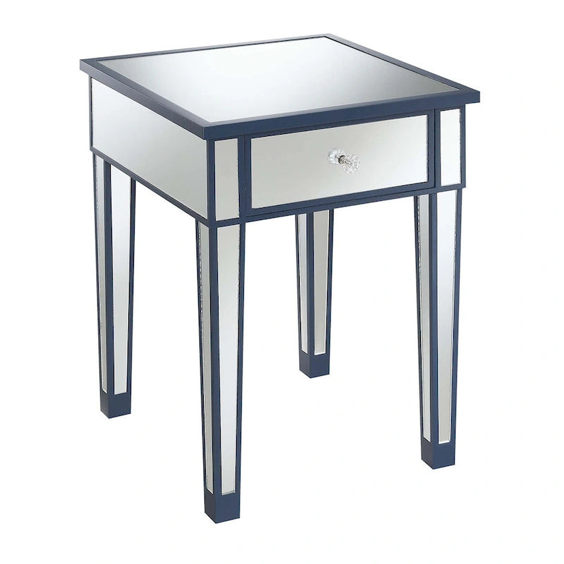Mesa auxiliar con espejo Gold Coast de 1 cajón