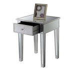 Mesa auxiliar con espejo Gold Coast de 1 cajón