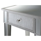 Mesa auxiliar con espejo Gold Coast de 1 cajón