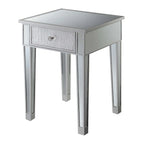 Mesa auxiliar con espejo Gold Coast de 1 cajón