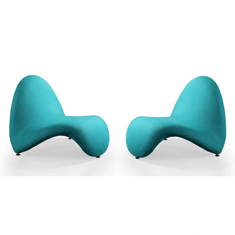 Sillón decorativo de mezcla de lana