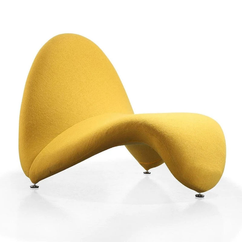 Sillón decorativo de mezcla de lana