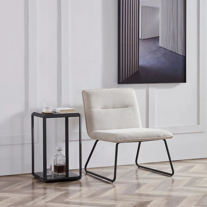 Sillón Bajo Tapizado de Tela