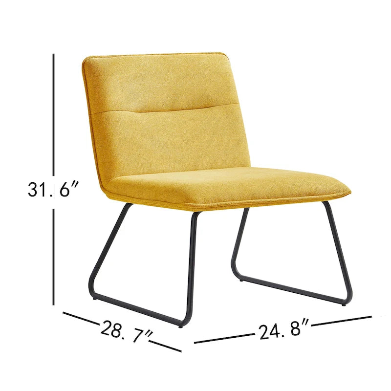 Sillón Bajo Tapizado de Tela
