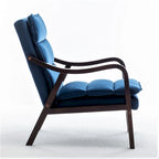 Sillón ancho de terciopelo