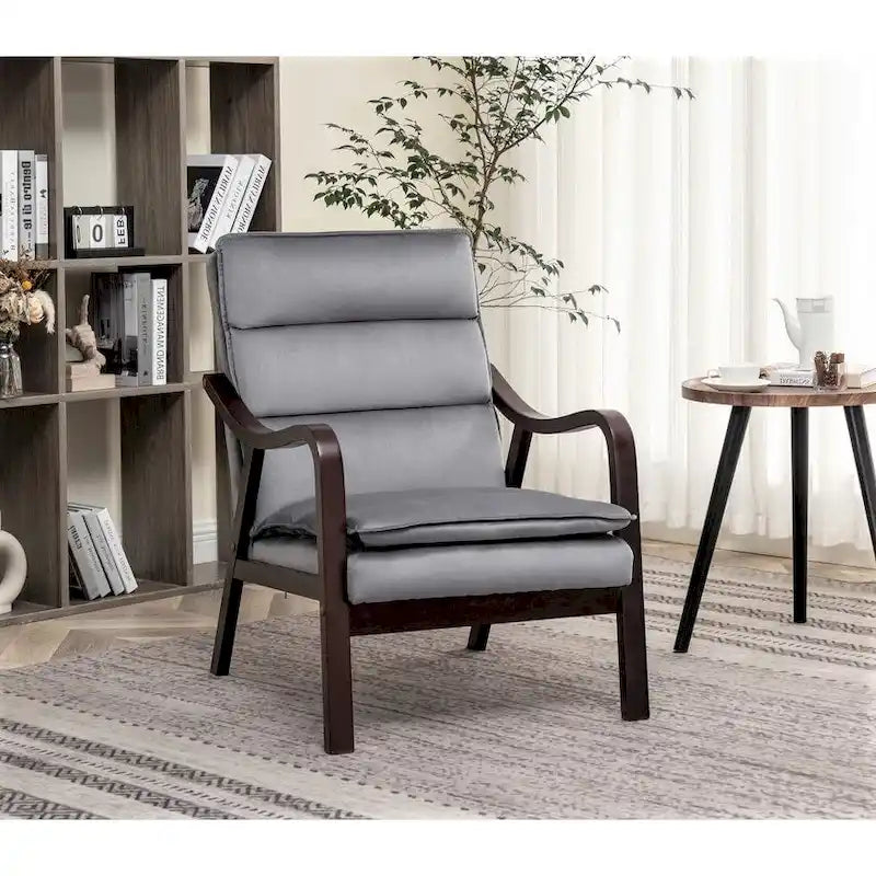 Sillón ancho de terciopelo