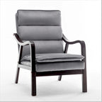 Sillón ancho de terciopelo