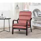 Sillón ancho de terciopelo
