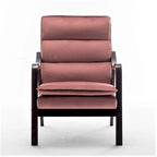 Sillón ancho de terciopelo