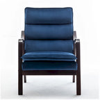 Sillón ancho de terciopelo