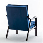 Sillón ancho de terciopelo