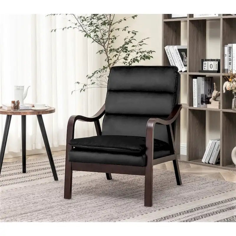 Sillón ancho de terciopelo
