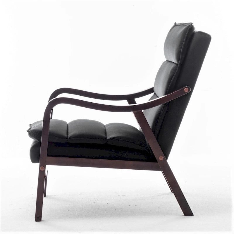 Sillón ancho de terciopelo