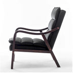 Sillón ancho de terciopelo