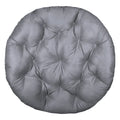 Cojín de repuesto grueso y mullido de microsuede sólido para silla Papasan