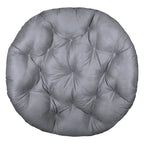 Cojín de repuesto grueso y mullido de microsuede sólido para silla Papasan