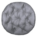 Cojín de repuesto grueso y mullido de microsuede sólido para silla Papasan