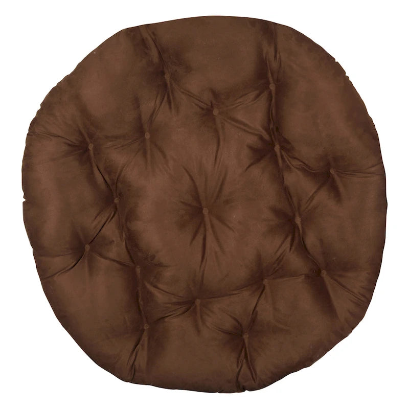 Cojín de repuesto grueso y mullido de microsuede sólido para silla Papasan