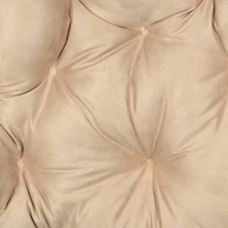 Cojín de repuesto grueso y mullido de microsuede sólido para silla Papasan