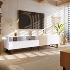 Mueble Moderno para TV de 80" con Doble Espacio de Almacenamiento