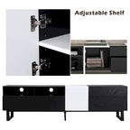 Mueble Moderno para TV de 80" con Doble Espacio de Almacenamiento