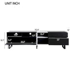 Mueble Moderno para TV de 80" con Doble Espacio de Almacenamiento