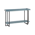 Mesa de sofá metálica de estilo rústico de 1 estante