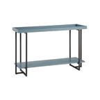 Mesa de sofá metálica de estilo rústico de 1 estante