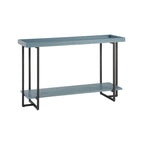 Mesa de sofá metálica de estilo rústico de 1 estante