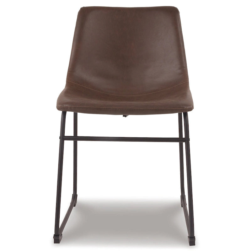 Mesa de comedor con base de metal tubular