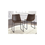 Mesa de comedor con base de metal tubular