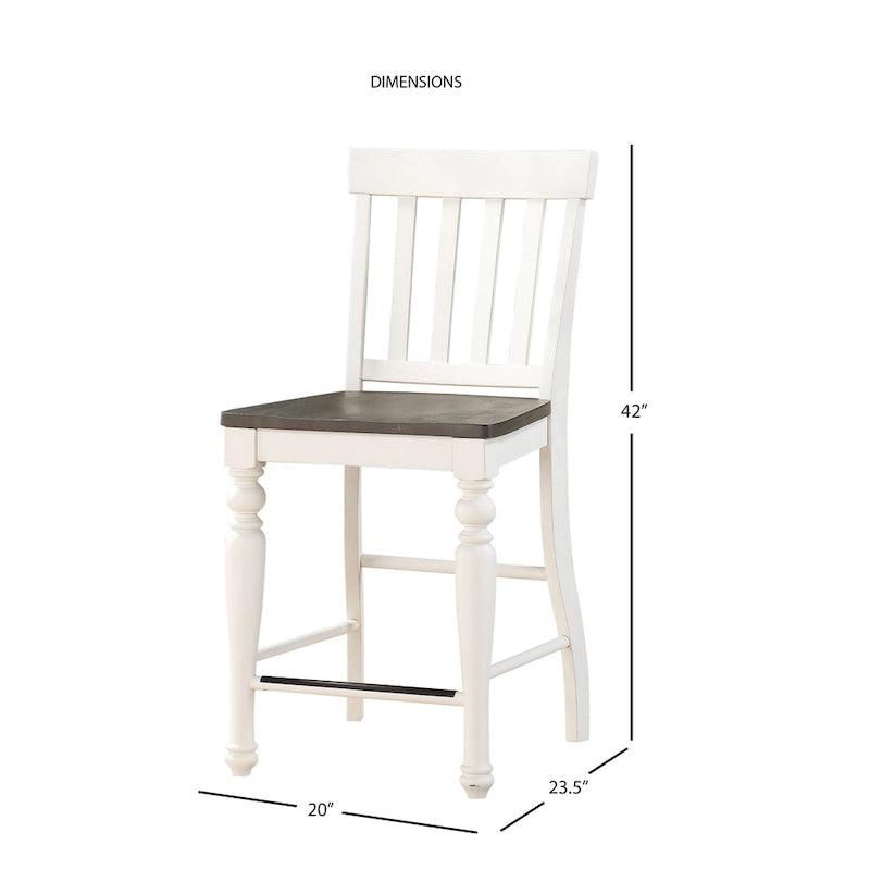 Juego de comedor redondo a la altura de la encimera